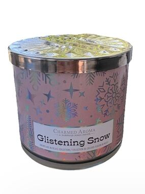 Glistening Snow Snowflake Necklace Collection Scented Candle